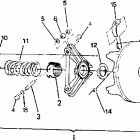 S910758 SWE 650 Drive clutch asm.  650 and 650 sks from serial number 18...