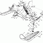 S910161 SWE TRAIL SUPERTRAK Front suspension and ski supertrak