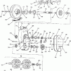 S910761 SWE TRAIL Brake and chaincase from serial number 1845189