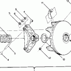 0901027 STARTRAK Drive clutch star, sprint es and startrak