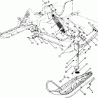 0900768 650 RXL Front suspension and ski