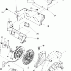 0901027 STARTRAK Recoil  starter  and blower housing sprint es