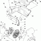 0900761 TRAIL Blower housing and recoil starter trail