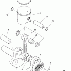 0880931 SPRINT ES Piston and crankshaft star