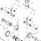 N881549 NOR LONGTRAK W/REVERSE Piston and crankshaft ltr