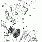 0870761 TRAIL Blower housing and recoil starter sport