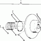 0871549 LONGTRAK W/REVERSE Driven clutch  lt / lta