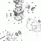 0871027 STAR TRAK Crankcase and cylinder star trak