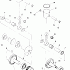 0871549 LONGTRAK W/REVERSE Piston and crankshaft lt / ltr