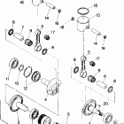 0870761 TRAIL Piston and crankshaft 400