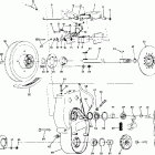 0861449 LONGTRAK Brake and chaincase (lt)