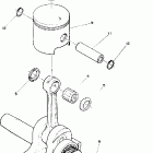 0860927 STAR Piston and crankshaft (star)