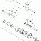 0850743 TRAIL Piston and crankshaft (trail)