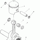 0850927 STAR Piston and crankshaft (star)