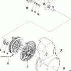0850743 TRAIL Recoil starter (400)