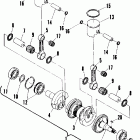 0850743 TRAIL Piston and crankshaft (400)