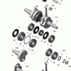 MX Z TNT 600 H.O. E-TEC (MJ9A, Early Edition) Коленвал и поршни