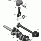 GTX SE 1200 4-TEC Коленвал и поршни