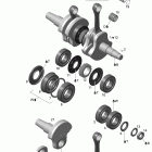 Summit 50TH Anniversary Коленвал и поршни