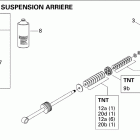 MX Z TNT 600 H.O. E-TEC (MJ9A, Early Edition) Амортизатор в разборе задний 1