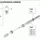 MX Z TNT 600 H.O. E-TEC (MJ9A, Early Edition) Амортизатор в разборе задний 2