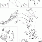 MX Z X 600RS Передняя подвеска и лыжи