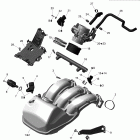 GTX SE 1200 4-TEC Коллектор воздухозаборника и корпус дросселя