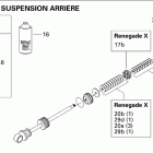 MX Z Renegade X 1200 4-TEC 08- take apart shock, center x