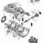 MX Z TNT 600 H.O. E-TEC Картер и водяной насос