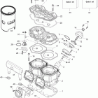 Skandic WT 600 Цилиндр и головка