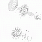 Skandic WT 550F 05- driven pulley 550f