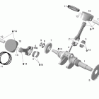 Expedition V-1300 Коленвал и поршни