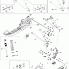 Summit X 800R Передняя подвеска и лыжи