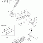 Expedition Sport V-800 Передняя подвеска и лыжи