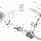 Legend Touring V800 Коленвал,поршень и цилиндр