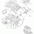 Summit Adrenaline 600HO SDI Картер , водяной и масляный насос
