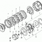 TRX200D Сцепление