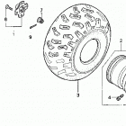 TRX200D Заднее колесо