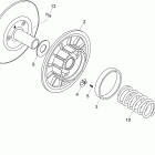 Skandic SWT V-800 Ведомый шкив