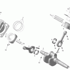 Skandic SWT V-800 Коленвал и поршни