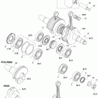 MX Z Adrenaline 600HO Коленвал и поршни