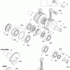 MX Z Blizzard 800HO PTEK Коленвал и поршни