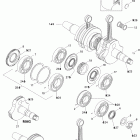 MX Z Trail 500SS Коленвал и поршни