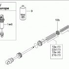 Summit 550F Задний амортизатор в разборе (европа)