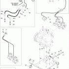 Skandic WT 600 01- engine and engine support 600