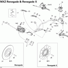 MX Z Renegade 800HO PTEK 06- hydraulic brakes ren 800