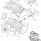 MX Z Blizzard 800HO PTEK Картер , водяной и масляный насос