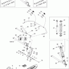 GSX LTD 600 HO SDI 07- front suspension and ski ltd