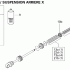 MX Z X 800HO PTEK Амортизатор в разборе задний