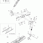 Expedition Sport V-800 Передняя подвеска и лыжи
